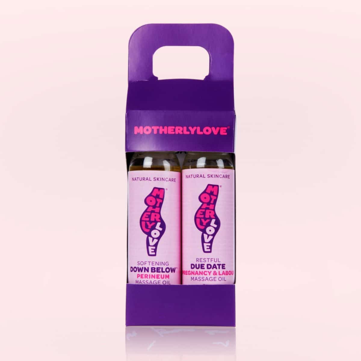 Down Below perineum Massage Oil + Due Date Pregnancy and Labour Massage Oil 2x30ml Duo Pack